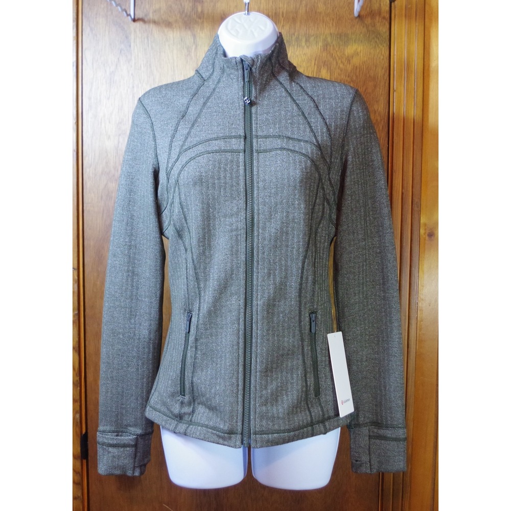 Lululemon Define Jacket NWT Herringbone , Size 6, Dark Grey, Athletic, Casual